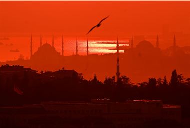 Resim İstanbul Günbatımı